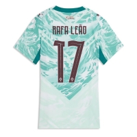 Camiseta Portugal Rafael Leao #17 Segunda Equipación Replica Mundial 2026 para mujer mangas cortas